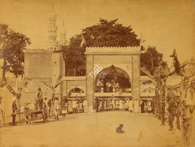 Lala Deen Dayal (Photographer), Khanabagh Arch, 1889, Antiquarian Photograph