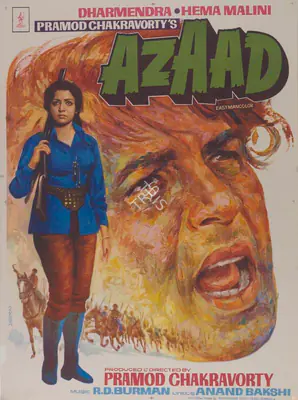 Chakravorty, Pramod (Producer), Azaad, 1978 | Full Sheet Poster | CinemaEducation | 00766832