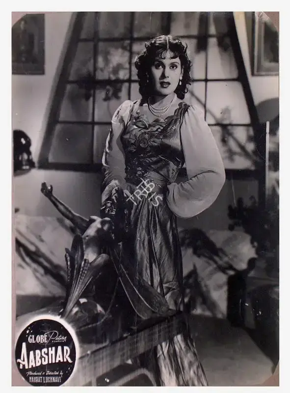 Hasrat Lucknavi (Producer), Aabshar, 1953, Lobby Card