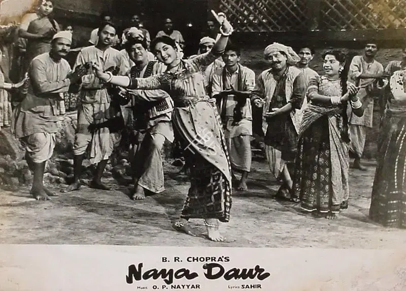 M.N. Malhotra (Cinematographer), Naya Daur, 1957, Lobby Card