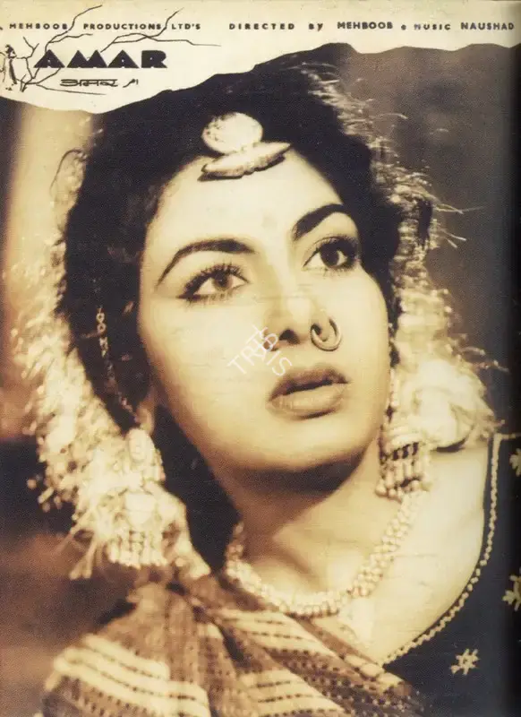 Mehboob (Producer), Amar, 1954, Photographic Still Mounted on Lobby Card