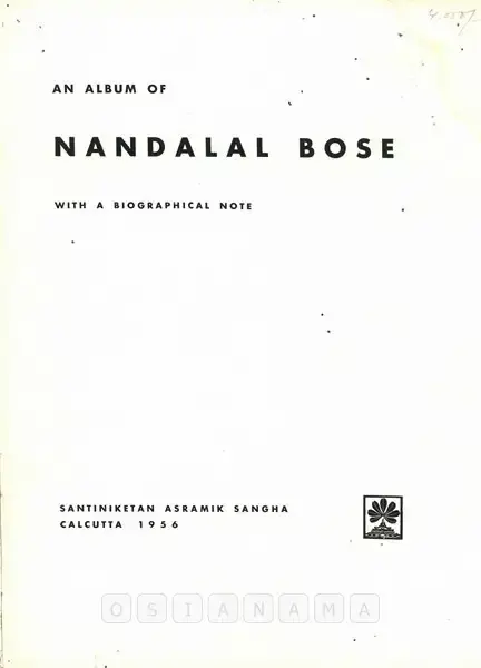 Album of Nandalal Bose with a Biographical Note, 1956, Edited Book