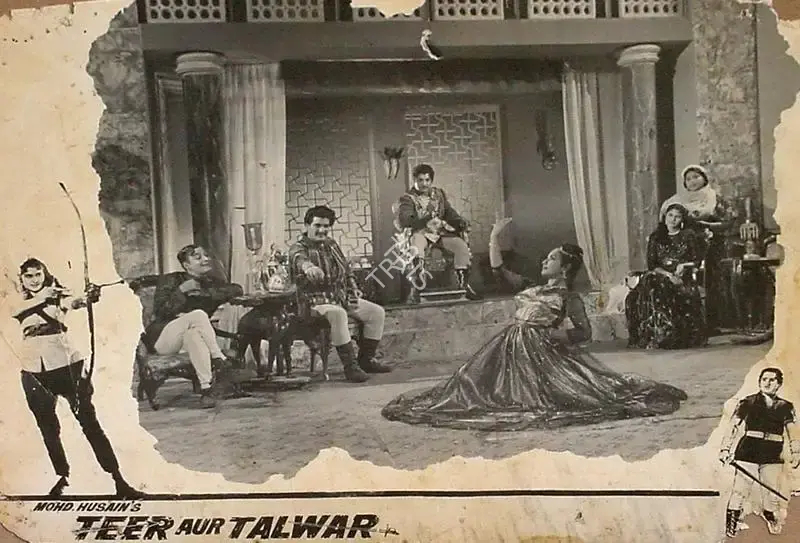 Kedar Bhargava (Producer), Teer Aur Talwar, 1960, Lobby Card