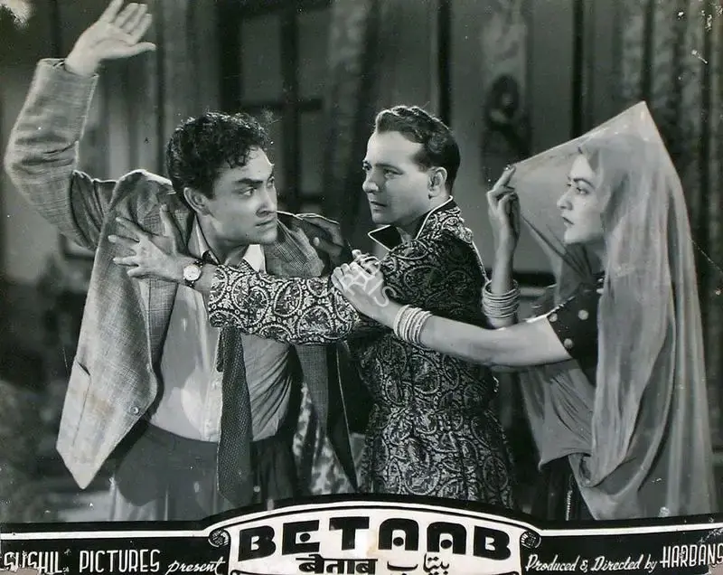 Harbans (Producer), Betaab, 1952, Lobby Card