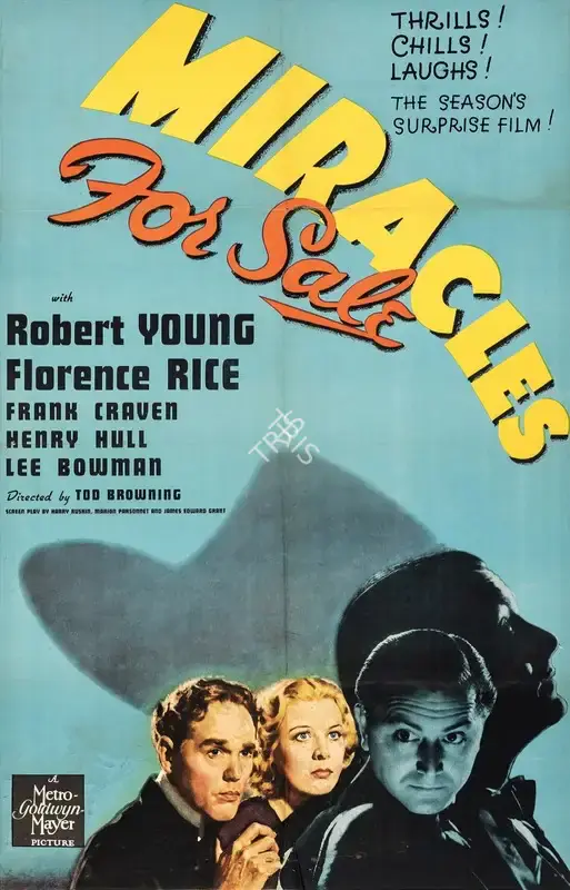 Cohn, J.J. (Producer), Miracles for Sale, 1939 | Poster | CinemaEducation | 00795116