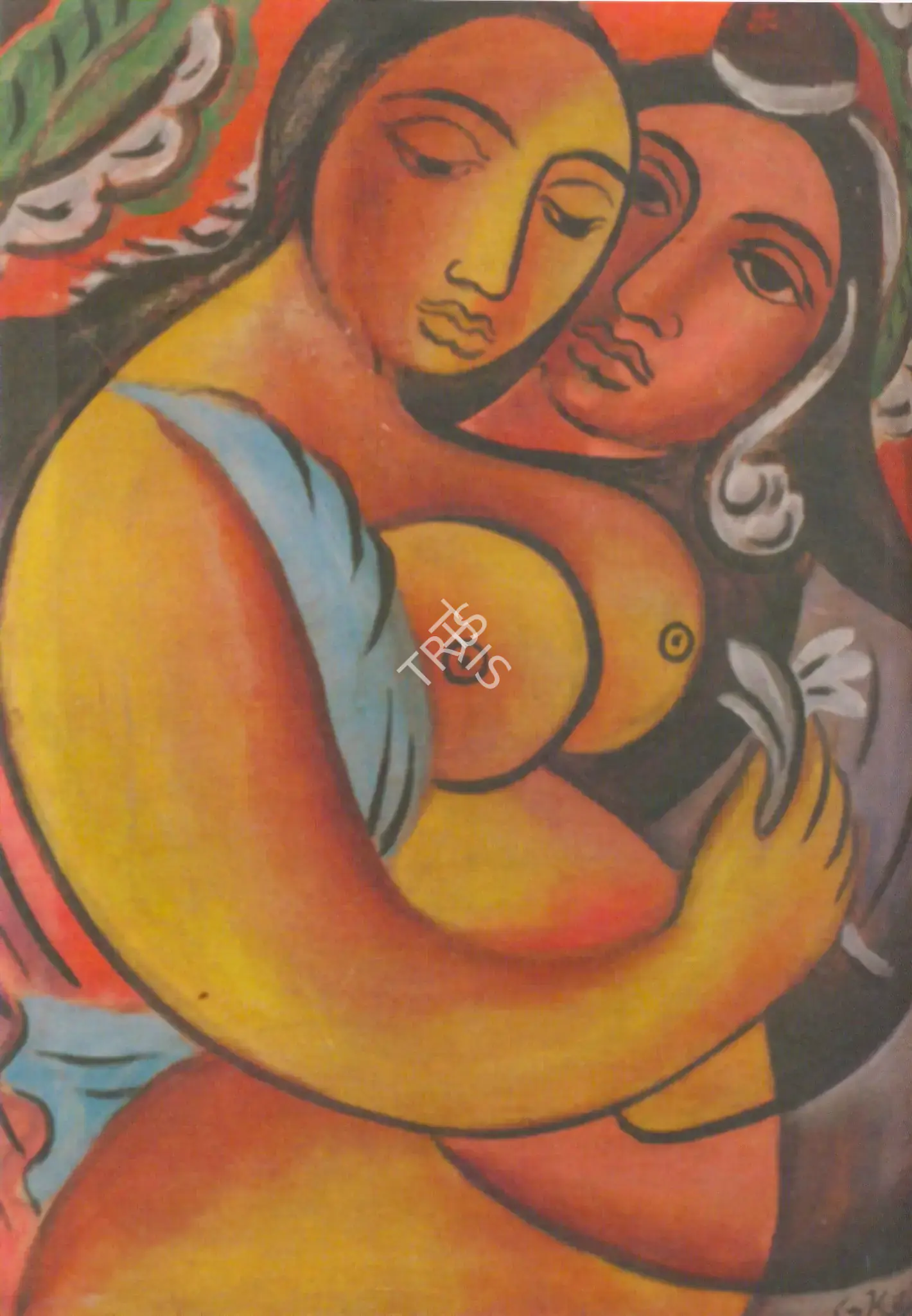 George Keyt (Artist), Two Women, 1935, Painting