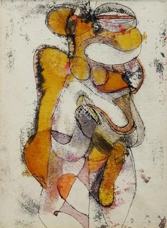 Avinash Chandra (Artist), Coloured Drawing, 1963, Drawing