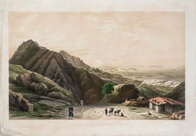 T. Picken (Lithographer), Kusssowlie and the Plains Beyond - Sunrise, 1852, Lithograph