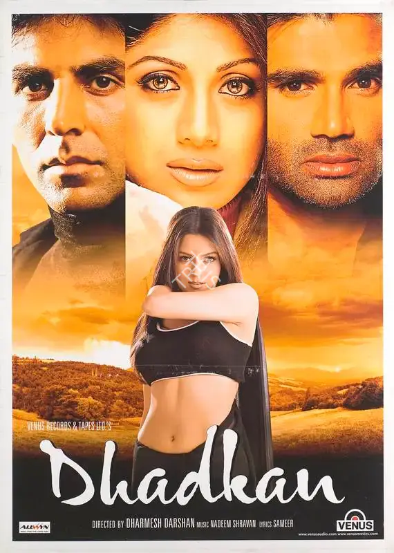 Dharmesh Darshan (Director), Dhadkan, 2000, Full Sheet Poster