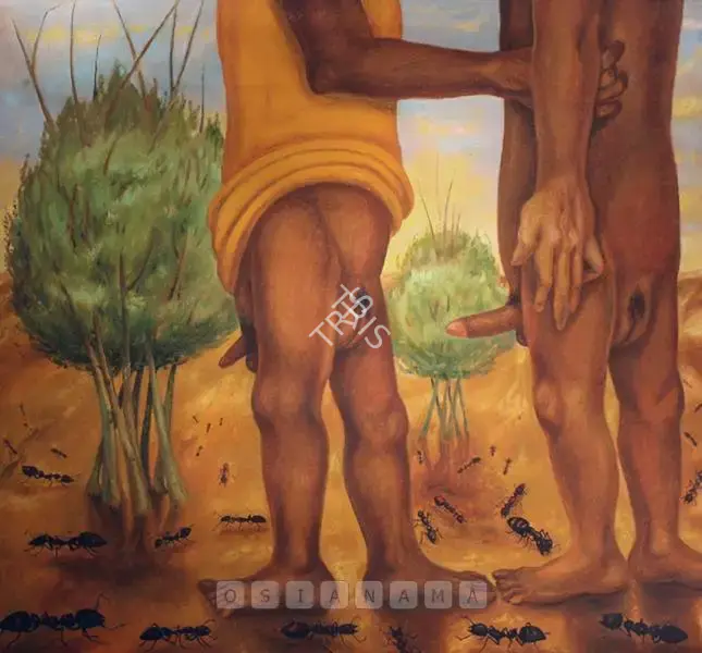 Gopikrishna (Artist), Characteristics Among Black Ants, 2000, Painting