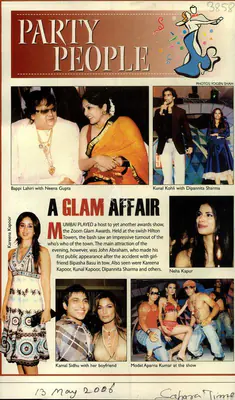 Yogen Shah (Photographer), Party People, 2006, Newspaper Clipping