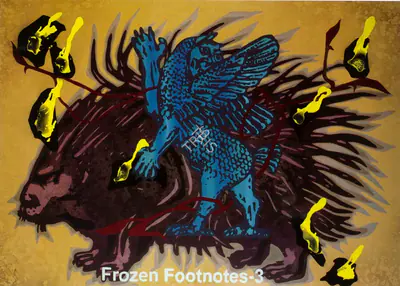 Jitish Kallat (Artist), Frozen Footnotes - 3, 2006, Painting