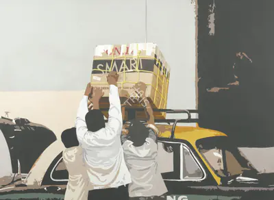 Subodh Gupta (Artist), Saat Samundar Paar V, Painting