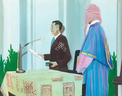 Shibu Natesan (Artist), Announcement I, 2007, Painting