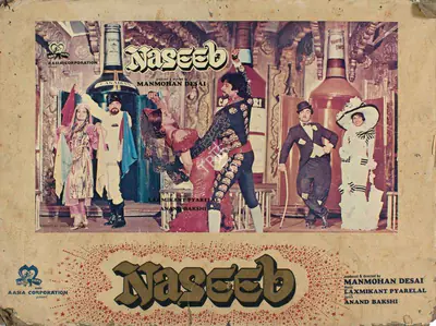 Manmohan Desai (Producer), Naseeb, 1981, Photographic Still Mounted on Lobby Card