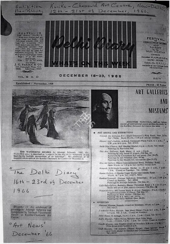 Untitled, 1966, Newspaper Clipping