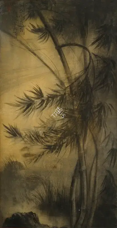 Roy Chowdhury, D.P. (Artist). Bamboo In The Wind, early 1940s | Painting, Os.Del/18.03.08, 2008 · Osian's