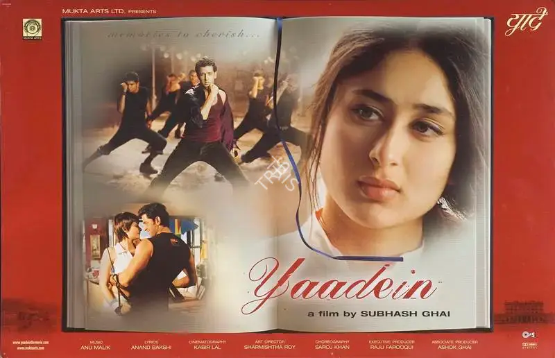 Subhash Ghai (Producer), Yaadein, 2001, Lobby Card
