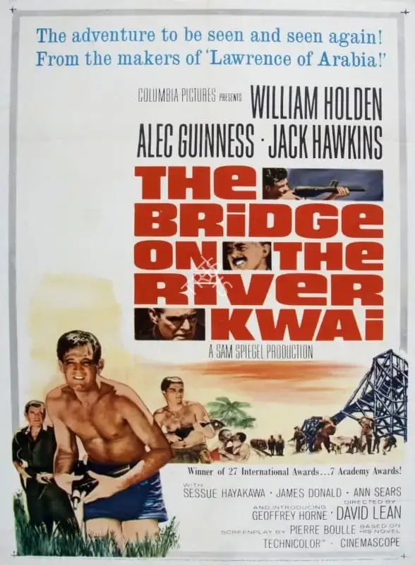 David Lean (Director), The Bridge on the River Kwai, 1957, Poster