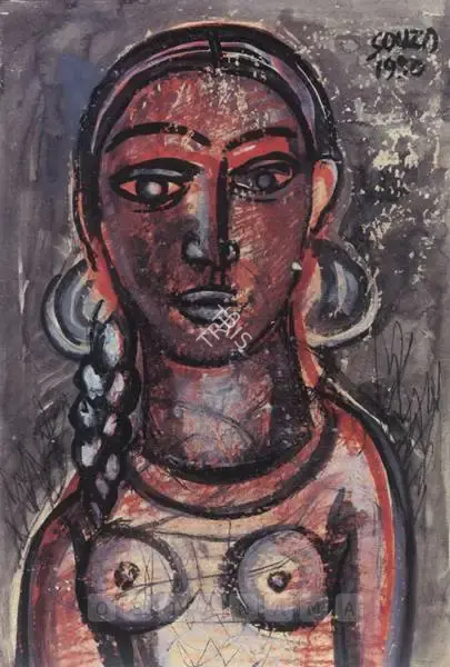 F.N. Souza (Artist), Untitled, 1950, Painting