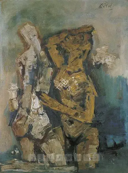 M.F. Husain (Artist), Rani, 1962, Painting