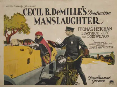 Cecil B. DeMille (Director), Manslaughter, 1922, Lobby card