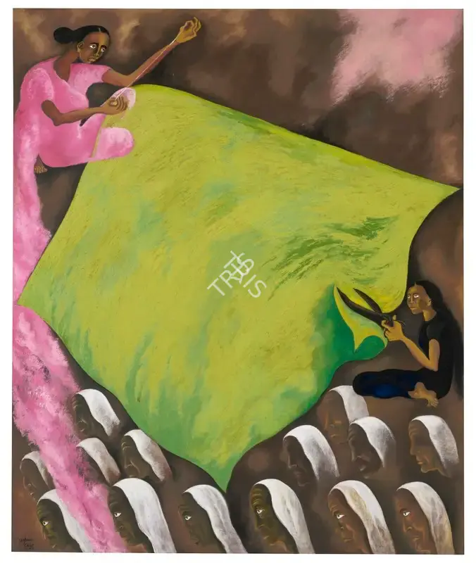 Arpana Caur (Artist), Prakriti (Nature) as Creator & Destroyer, 1993, Painting