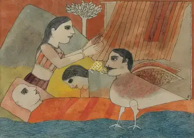 Badri Narayan (Artist), Untitled, 2000, Painting