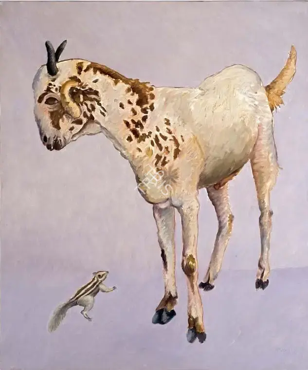 Manjit Bawa (Artist), Goat, 1990, Painting