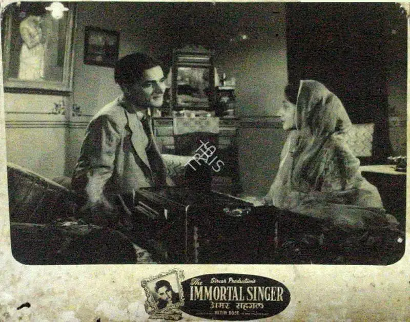 Nitin Bose (Director), Amar Saigal, 1955, Lobby Card