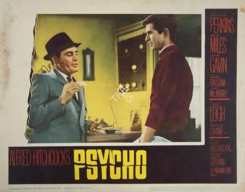 Alfred Hitchcock (Producer), Psycho, 1960, Lobby Card