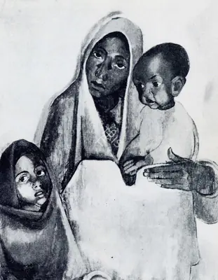 Amrita Sher-Gil (Artist), Mother India, 1935, Painting