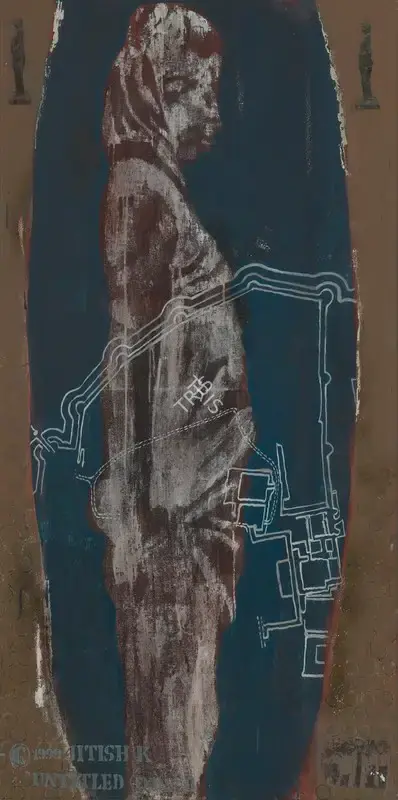 Jitish Kallat (Artist), Untitled (Exile) II, 1999, Painting