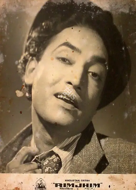 Kishore Sahu (Producer), Rimjhim, 1949, Lobby Card
