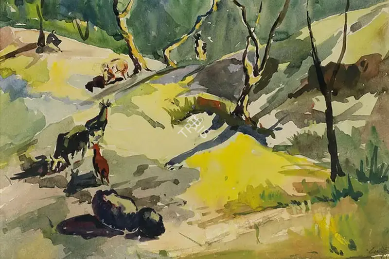 H.A. Gade (Artist), Untitled, 1944, Painting