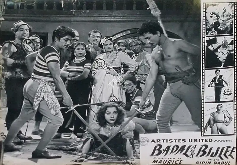 Four Aces (Producer), Badal Aur Bijlee, 1956, Lobby Card