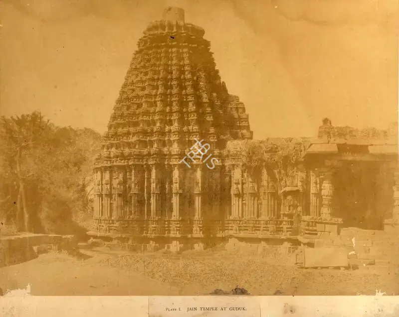 William Henry Pigou (Photographer), Jain Temple at Guduk, Antiquarian Photograph