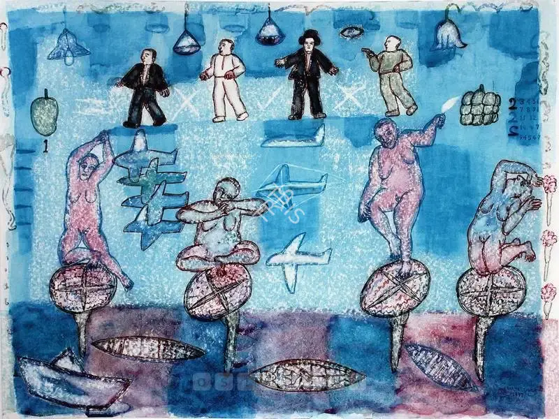 Arpita Singh (Artist), Untitled, 1997, Painting