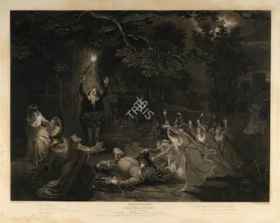 After Robert Smirke (Artist), Merry Wives of Windsor, 1795, Aquatint