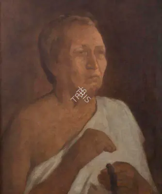 Atul Bose (Artist), Grandma, 1935, Painting