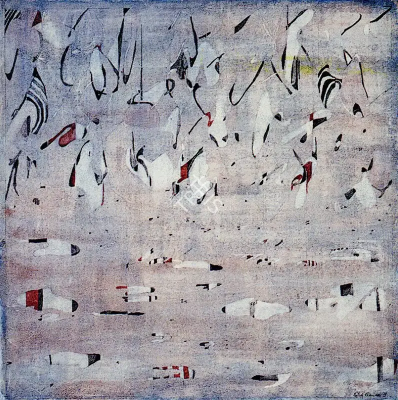 Balraj Khanna (Artist), Lake 1971, 1971, Painting