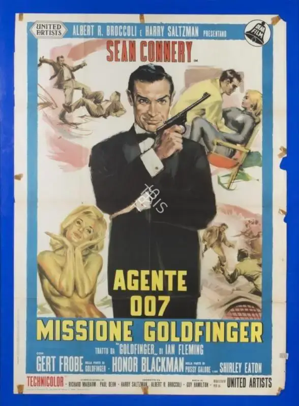 Harry Saltzman (Producer), Goldfinger, 1964, Poster