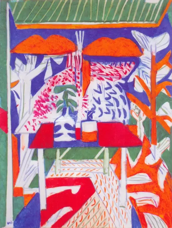 K.G. Subramanyan (Artist), Untitled, 2005, Painting