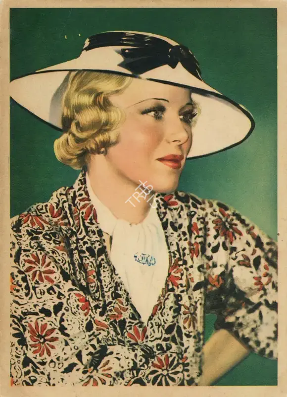 Nestle (Sponsor), Nestle (Sponsor), Stars of the Silver Screen: Glenda Farrell | Trading Card, 1930s, Trading Card