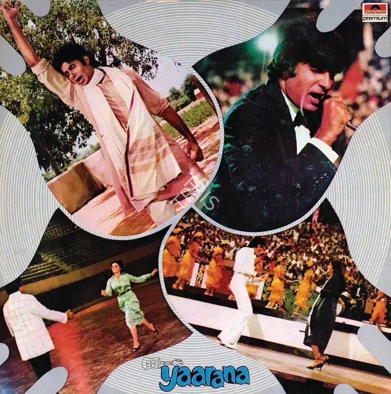 H.A. Nadiadwala (Producer), Yaarana, 1981, Record Cover