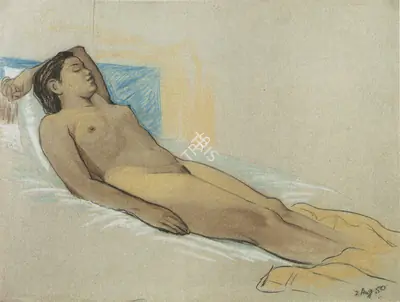 Chittaprosad (Artist), Untitled, 1950, Painting