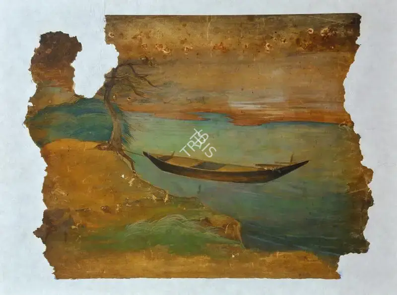 Ramkinkar Baij (Artist), The Boat, Painting