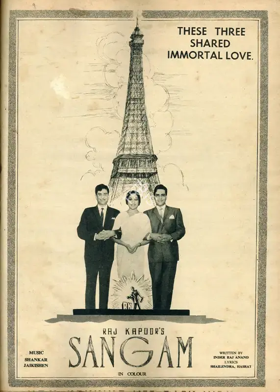 Raj Kapoor (Producer), Sangam, 1964, Advertisement