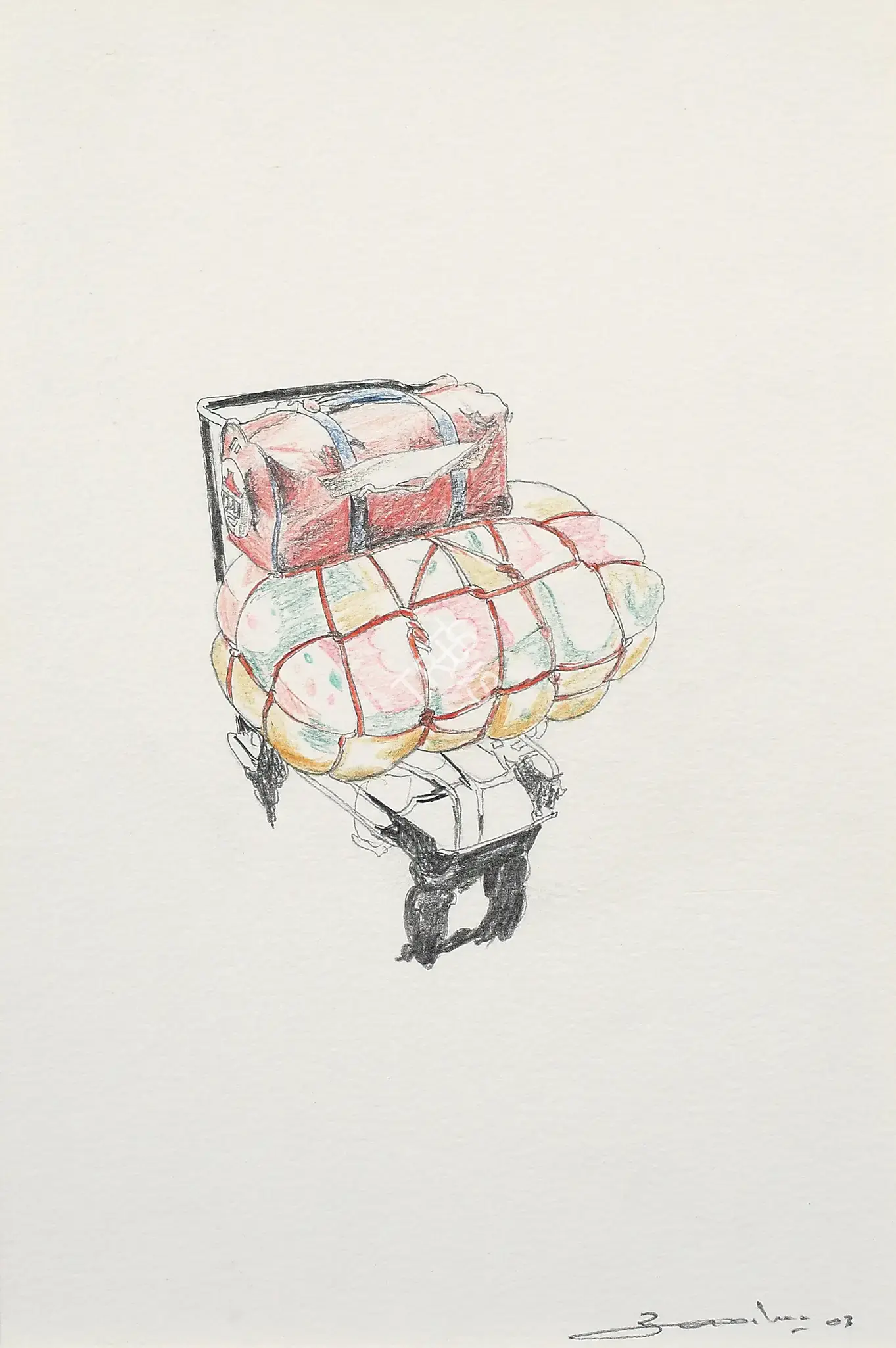 Subodh Gupta (Artist), Baggage, 2003, Painting