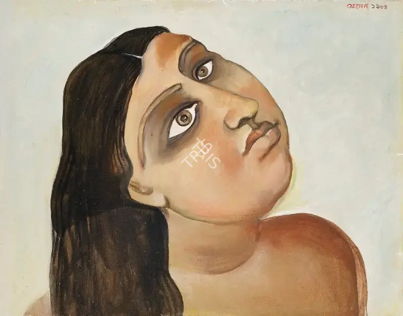 Jogen Chowdhury (Artist), Elokeshi, 1984, Painting